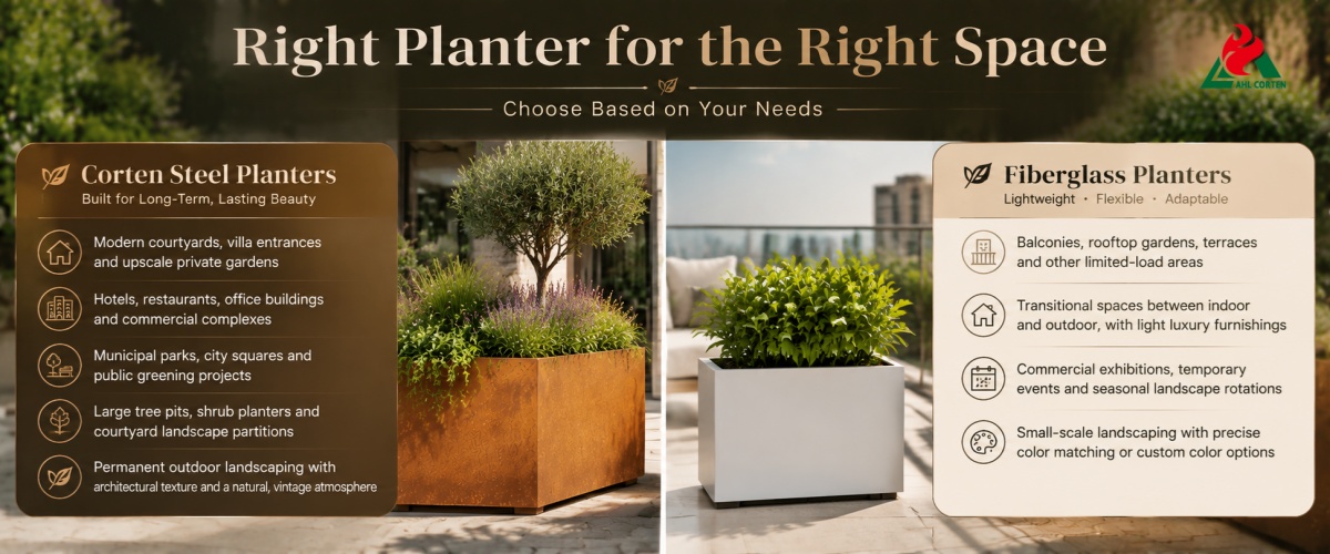 Where are the Two Types of Planters Best Suited